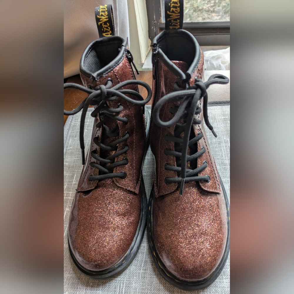 Dr. Martens 1460 Glitter Juniors Ankle Boots. Size 3 - Picture 1 of 11